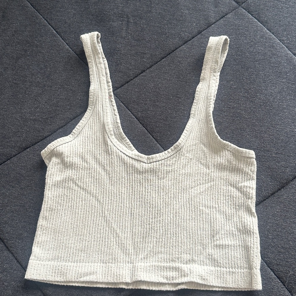 Cropped Gray Tank